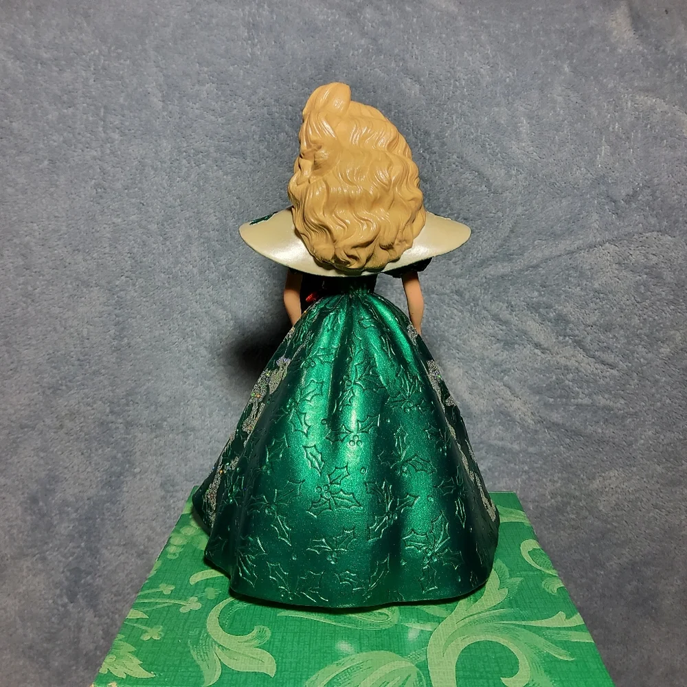 New In Box Vintage 1996 Hallmark Holiday Barbie Stocking Hanger Green Glittery - Picture 5 of 8